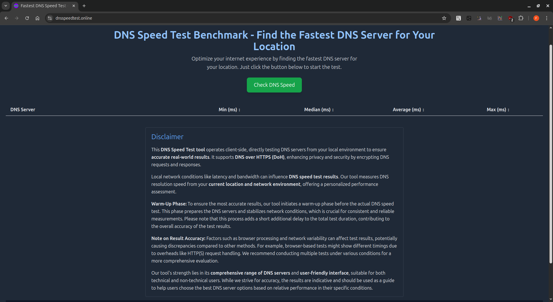 DNSSpeedtest