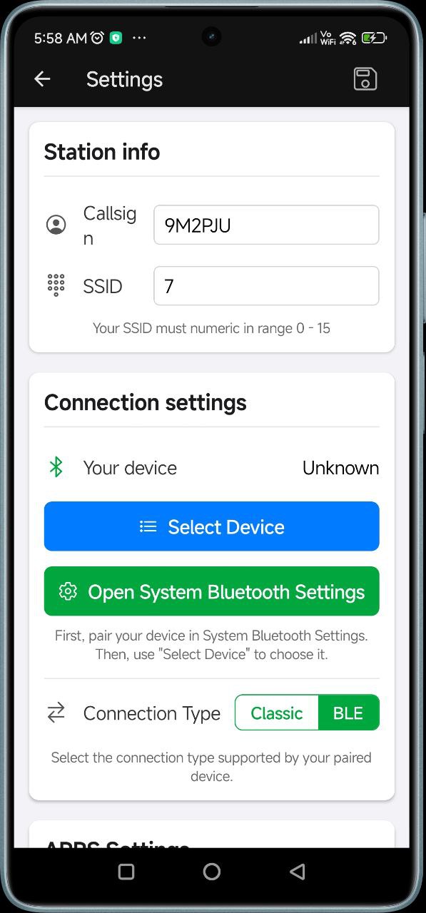 SQ2CPA LoRa APRS App