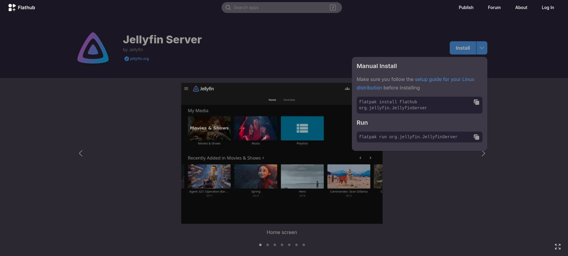 jellyfin flatpak debian