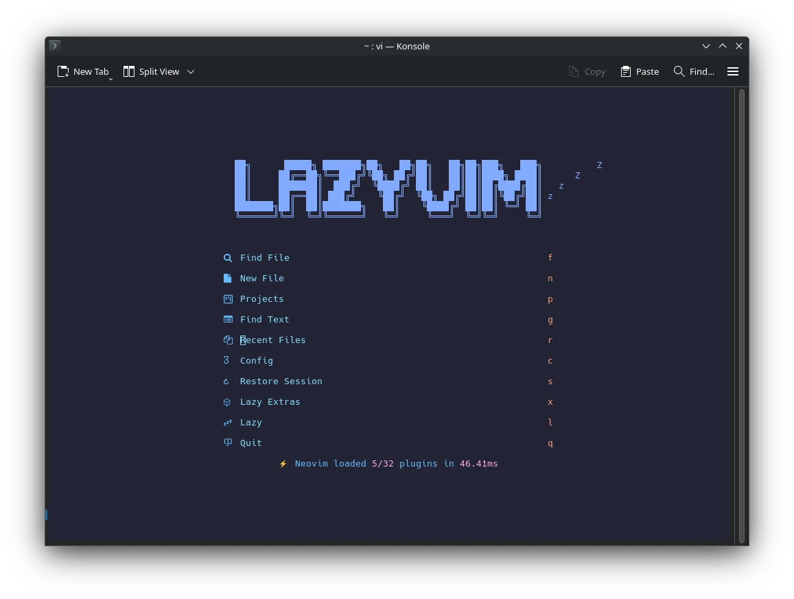 neovim lazyvim