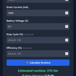 9M2PJU battery drain calculator