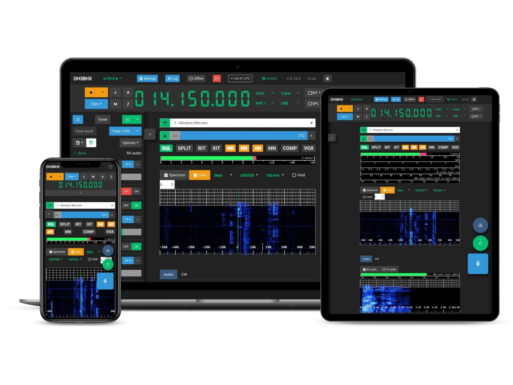 web radio control