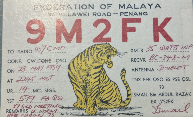 image-1 Remembering Ismail Abd Razak (VS2FK / 9M2FK) - The Man Who First Raised the Bendera Persekutuan Tanah Melayu in Penang