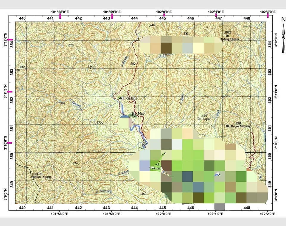 lat long RSO map example