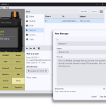 HTCommander Winlink radio email interface with packet and internet compose window
