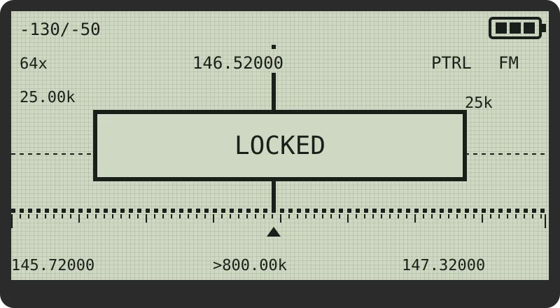 Vuurwerk PATROL step 4 locked on a voice with PTT lock for reply